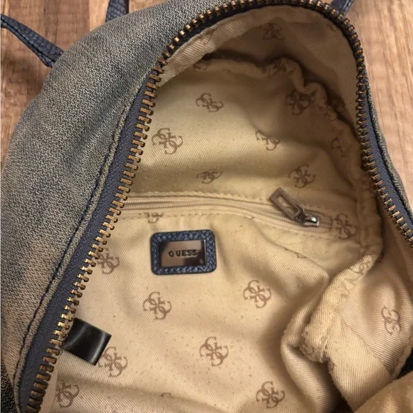 ✨ Authentic GUESS Denim Mini Backpack – Love Edition ✨ - Picture 3 of 4